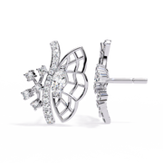 Mariposa Lattice Diamond Studs Earrings