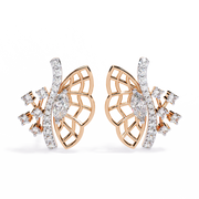 Mariposa Lattice Diamond Studs Earrings