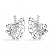 Mariposa Lattice Diamond Studs Earrings