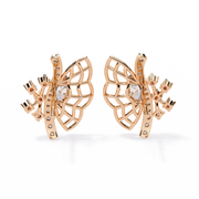 Mariposa Lattice Diamond Studs Earrings