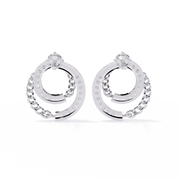 Lunar Orbit Diamond Studs Earrings