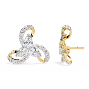 Trillian Twist Cluster Studs Earrings