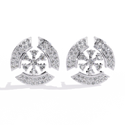 Glacial Compass Studs Earrings