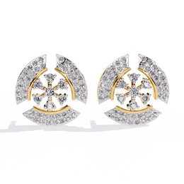 Glacial Compass Studs Earrings