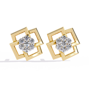 Infinite Frame Studs Earrings