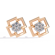 Infinite Frame Studs Earrings