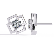 Infinite Frame Studs Earrings