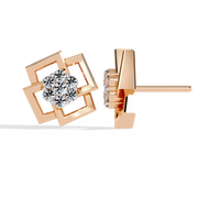 Infinite Frame Studs Earrings