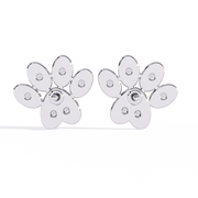 Paw Print Stud Earrings