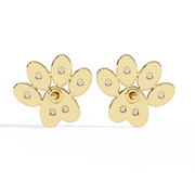 Paw Print Stud Earrings