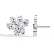 Paw Print Stud Earrings