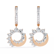 Celestial Crescent Drop Earrings