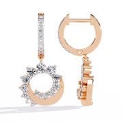 Celestial Crescent Drop Earrings