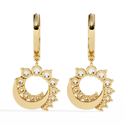 Celestial Crescent Drop Earrings