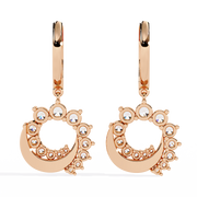 Celestial Crescent Drop Earrings