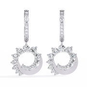 Celestial Crescent Drop Earrings
