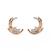 Modern Moon Phase Stud Earrings