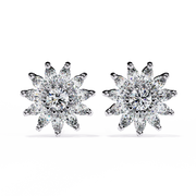 Sunburst Solstice Marquise Studs Earrings