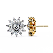 Sunburst Solstice Marquise Studs Earrings