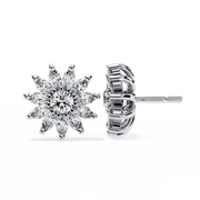 Sunburst Solstice Marquise Studs Earrings