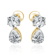Beaex 2ct Lab Diamond Earrings