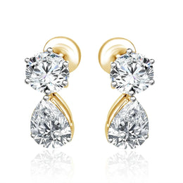 Beaex 2ct Lab Diamond Earrings