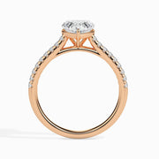 2ct Heart Lab Diamond Ivy Solitaire Ring