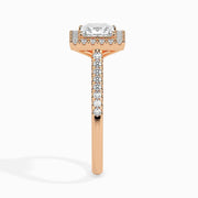 2ct Princess Halo Lab Diamond Brianna Ring