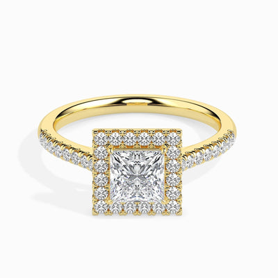 2ct Princess Halo Lab Diamond Brianna Ring