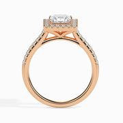 2ct Princess Halo Lab Diamond Brianna Ring