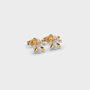 Alternate Flower Bloom Diamond Studs