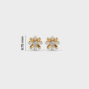 Alternate Flower Bloom Diamond Studs