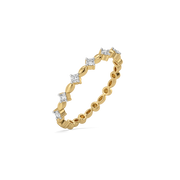 Adorned Diamond Stud Ring