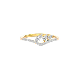 Abstract Vine Diamond Ring
