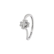 Clover Floral Diamond Ring