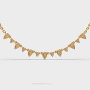 Amour Charm Pear Cut Diamond Necklace