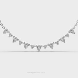 Amour Charm Pear Cut Diamond Necklace