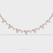Amour Charm Pear Cut Diamond Necklace