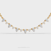Amour Charm Pear Cut Diamond Necklace