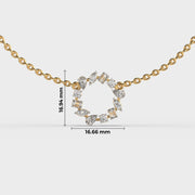 Glimmering Lustre Verse Diamond Necklace