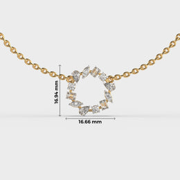 Glimmering Lustre Verse Diamond Necklace