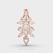 Crystella Snowflake Diamond Pendant Without Chain