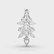 Crystella Snowflake Diamond Pendant Without Chain