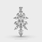 Crystella Snowflake Diamond Pendant Without Chain