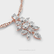 Crystella Snowflake Diamond Pendant Without Chain