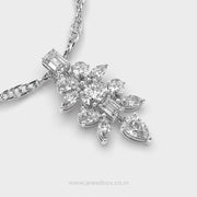 Crystella Snowflake Diamond Pendant Without Chain