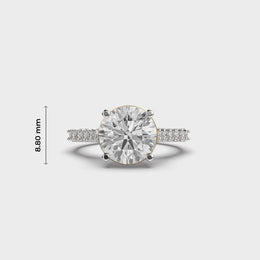 Gleaming Atatiana Princess Diamond Ring