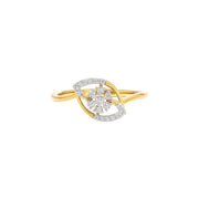 Floral Iris Diamond Ring