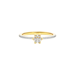 Delicate Flower Diamond Ring