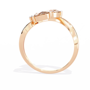 The Triple Pear Solitaire Diamond Ring